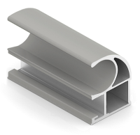 СТАНДАРТ Вертикальный профиль С Серый кашемир 5,4м  (ПВХ)