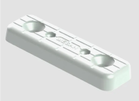 Подпятник 50х16*6мм, белый (1000) Mesan