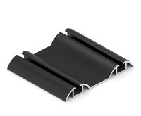 ЭКОНОМ Направляющая ниж черный матовый 5,4 м(кратно1,8)Аристо