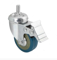 Опора колесная д=50мм со стопором, M8