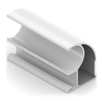 ЭКОНОМ Вертикальный профиль С Белый матовый