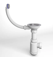 Сифон Grand 31/2 с круглым переливом и винтом (С.H. 370-11-22)