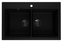 Мойка Ulgran Quartz Ruma 780 двухчашевая -07 Уголь