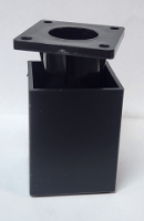 Рег. ножка-опора H-025 060 Черный 9005 квадрат ПЗ