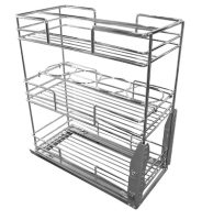 Корзина выкатная 300мм 3 уровня (230*451*505),нижнее крепление