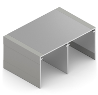 Направляющая верх Серый кашемир 5,4 м.(продажа кратно 1,8м)