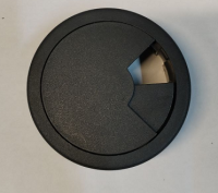 Заглушка для стола "кабель-канал" 60мм антрацит №25 (16/240)