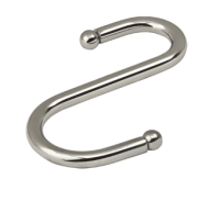 Крючок S -образ. с шариком, одинарный хром