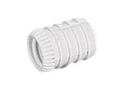 Муфта пластиковая белая № 49 М6*11 диаметр 8 мм, под дюбель 644 Хеттих