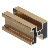 4&1 Рамка средняя, Золото крац. (brush polish) 5м