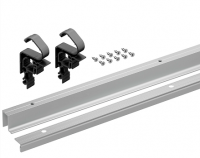 Комплект профилей(верх+низ) WINGLINE L, 1,2м алюминий, серебристый