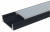 Профиль накладной  16*7*3000 Черный матовый, ком-т с матовым экраном(23847)