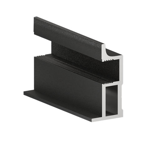 Вертикальный профиль ДЕЛИКАТА Черный муар 5,4 м .(Узкая система) ТАНДЕМ