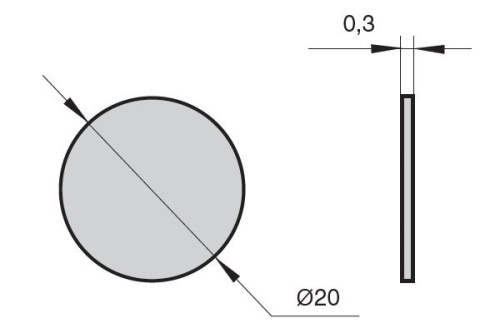 Заглушка-самоклейка Эра 101169W 20D (12шт) уп 25л