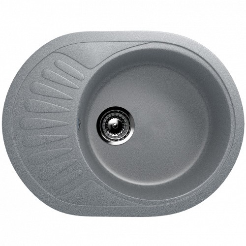 Мойка Ulgran U-107м-309, малый овал 570*450, темно-серый