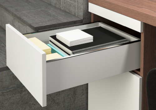 Направляющая Quadro YOU Push to open, 350мм, полн. выдвижения, левая Hettich