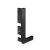 GOLA Заглушка контурная для профиля L для нижней базы, Черный крац. (brush)