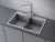 Мойка Ulgran Quartz Ruma 780 двухчашевая -07 Уголь Мойка Ulgran Quartz Ruma 780 двухчашевая -07 Уголь