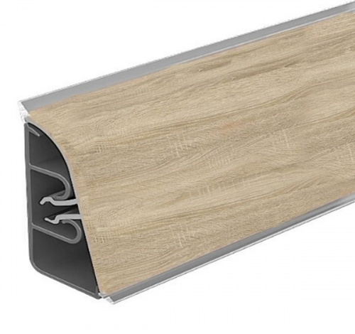 Плинтус АР850-1245 Дуб сонома светлый (ФЭ1225) 3000*37*24 (12) (Канадский дуб)