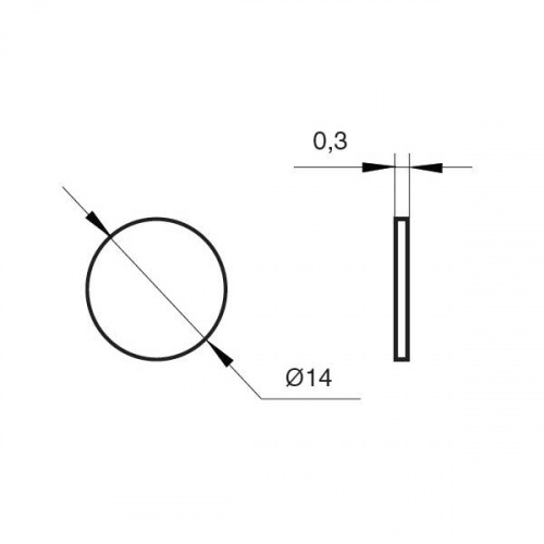 Заглушка-самоклейка Дуб вотан 14D (50/50шт)