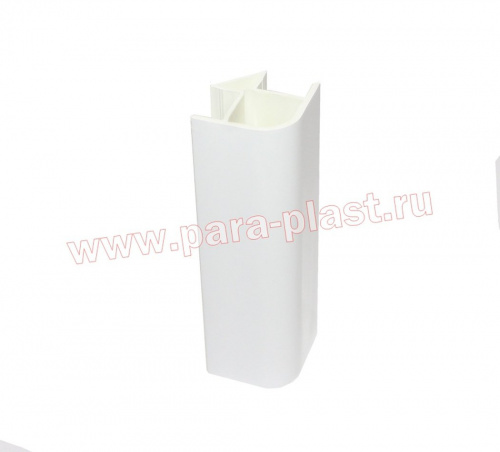 Угол 90* универсальный для цоколя 146мм Белый ГЛЯНЕЦ (ПП)  RU