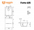 Мойка Ulgran QUARTZ FORTE 425-08, квадрат 425*485, космос