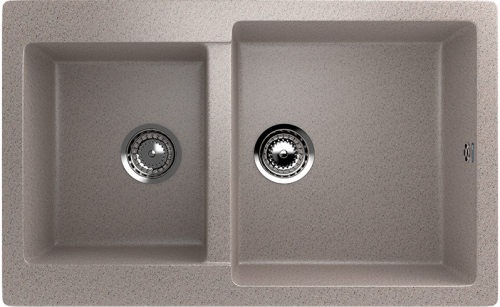 Мойка Ulgran U-505-302, прямоуг/2чаши  770*500, песочный