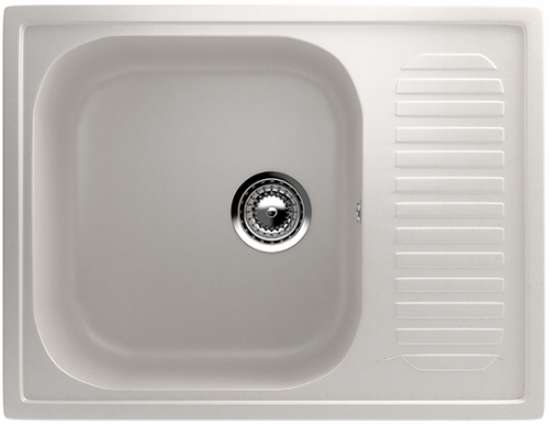 Мойка Ulgran U-202-331, квадрат/крыло 640*490, белый