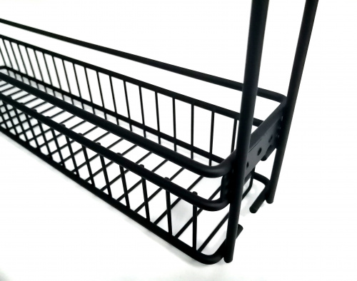 Бутылочница 2 уровня 100мм(база150) бок/креп, напр.скрыт монтажа, правая с доводчиком, черный