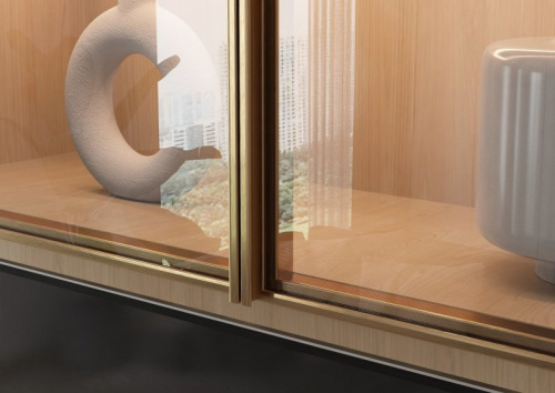 Профиль рамочный узкий 709, с ручкой, Золото  крацованное, 5,4мм