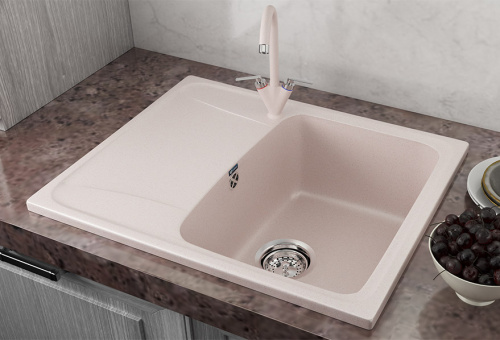 Мойка Ulgran U-201-308, квадрат 580*470, черный