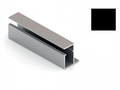 Стеллаж Полкодержатель Черный матовый 0196 (5,4)(продажа кратно 0,9м)