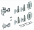 Комплект фурнитуры WINGLINE L, 12кг, без самозакрывания, правый Hettich