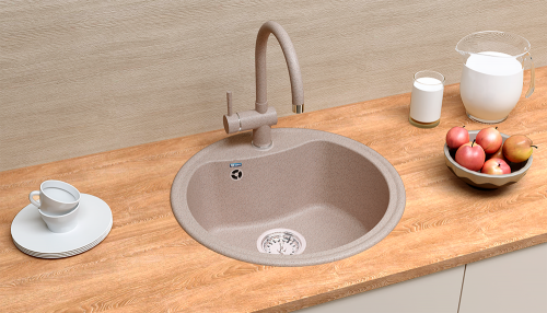 Мойка Ulgran U-601-331, круг 490, белый