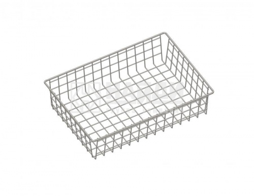 Корзина сетчатая 120*350*500(в*ш*г), белый