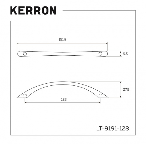 Ручка-скоба  LT-9191-128  128мм, хром (обычная скоба) (500) скл