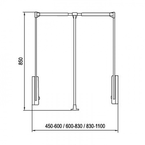 Пантограф алюм.83/115 RTU-03-B