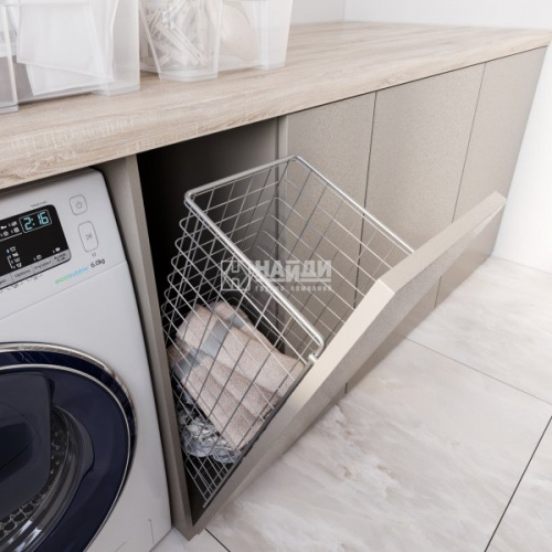 Корзина для белья откидная 400мм 340*435*230, белый