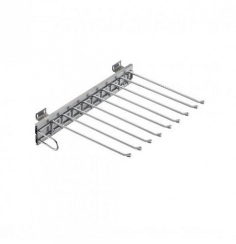 Держатель для брюк выкатной, бок/крепл.(325*465), хром Левый