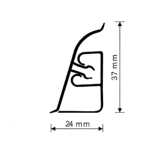 Плинтус АР850-1397 Северная пальмира (ФЭ 1230) 3000*37*24 (12)