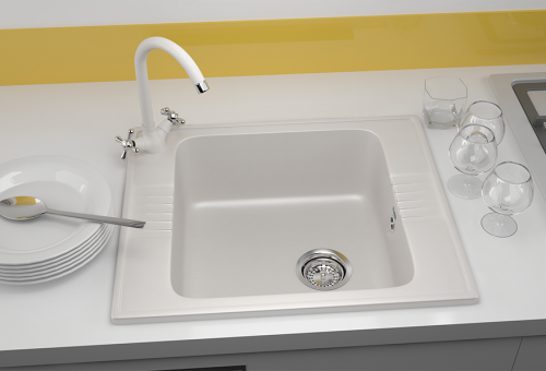 Мойка Ulgran U-204-328, квадрат  585*495, бежевый