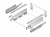 Комплект ящика InnoTech Atira с рейлингами, полн.выдвиж. Silent System, 144*300, серый Hettich