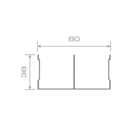 Направляющая верх Латте Soft-touch 6 м. ТАНДЕМ(кратность 2/3/6м)