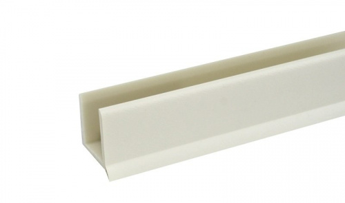 Кант П-обр. декоративный  для цоколя Алебастр белый  (4000*20)(ПП) RU