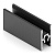 Стандарт Средняя рамка двери Черный матовый 5,4 м (АНОД)(продажа кратно 0,9м)