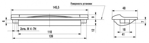Ручка - раковина FR-006 128 сатин светлый/хром глянец (25) ТЗ