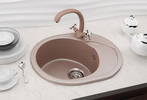 Мойка Ulgran U-403-331,овал 570*465, белый