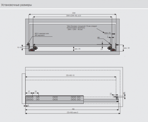 12717733830376 Ящик Alphabox 350мм Lock-fix, инд.упаковка серый (1) Samet