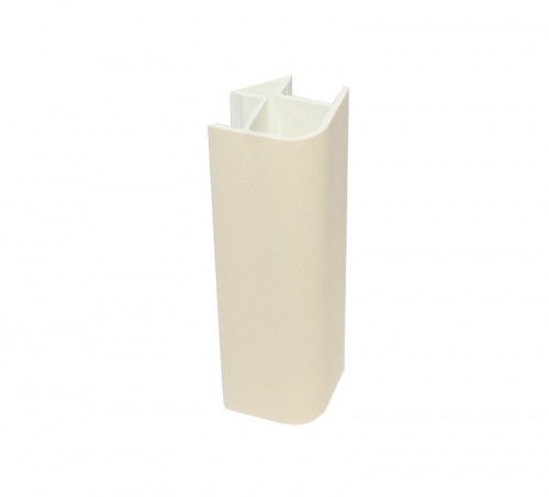 Угол 90* универсальный для цоколя 95мм Алебастр белый (ПП)  RU