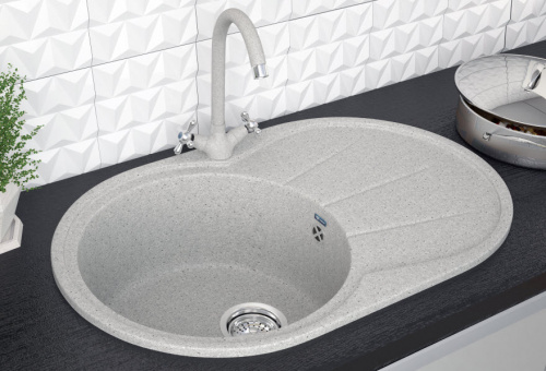 Мойка Ulgran U-503-341, овал 750*480, молоко